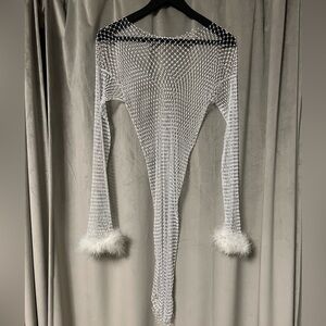 12th tribe Martini Mesh Mini Dress